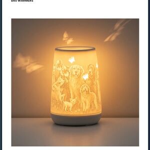 Scentsy White and Yellow Candle Holder Accent